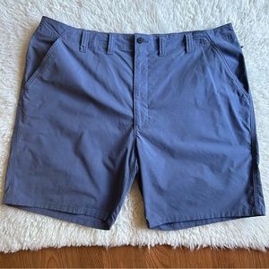 🔴3/$15! Men's Wrangler Outdoor Blue Utility Shorts With Back Elastic Stretch